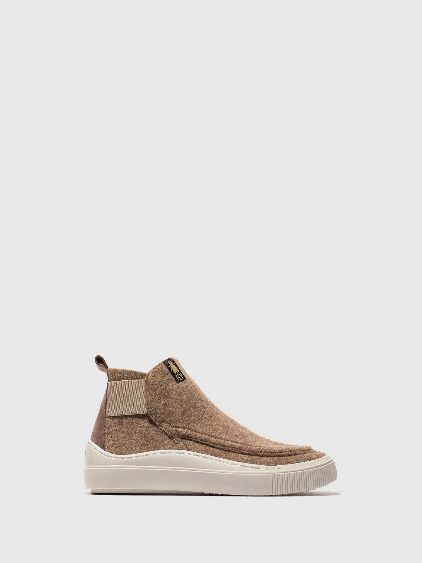 Velcro Trainers SLEV706FLY TAUPE sold by Fly London