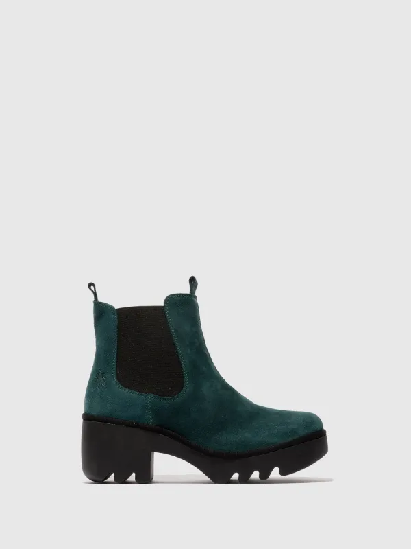 Chelsea Ankle Boots TRIG514FLY OIL SUEDE PETROL sold by Fly London