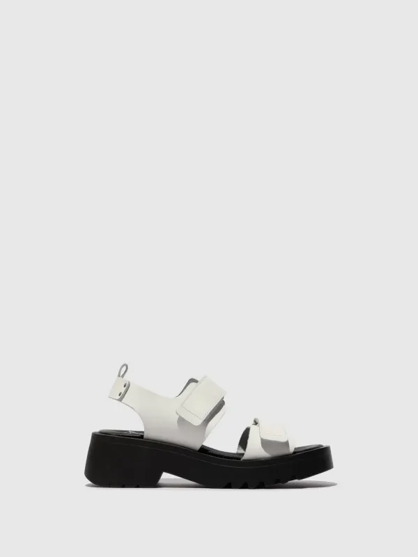 Velcro Sandals MEKA857FLY OFFWHITE sold by Fly London