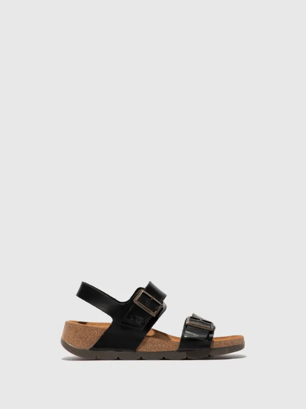 Buckle Sandals CEKE722FLY BRIDLE BLACK sold by Fly London
