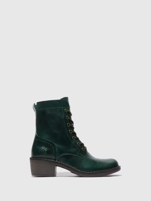 Lace-up Ankle Boots MILU044FLY RUG PETROL sold by Fly London