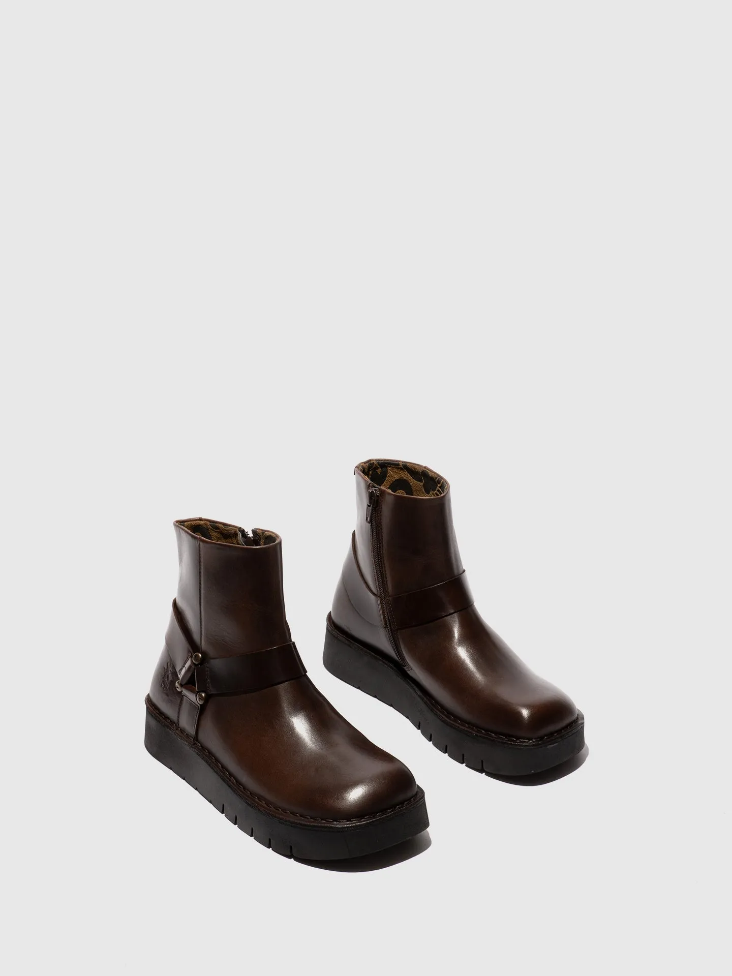 Zip Up Ankle Boots REWI197FLY DK. BROWN sold by Fly London product image thumbnail 2