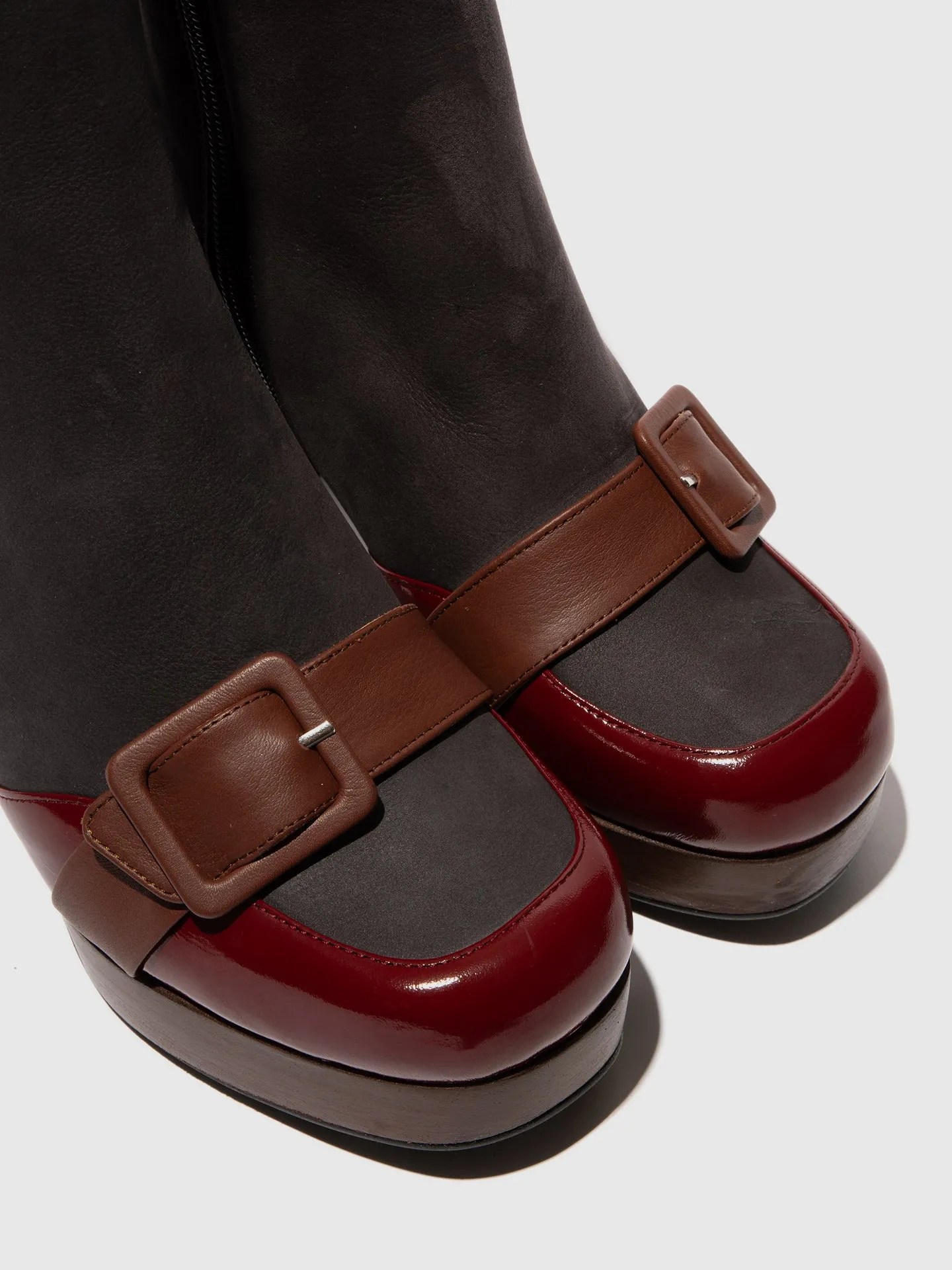 Zip Up Ankle Boots EFOL352FLY INT.RUST/GREY/COGNAC sold by Fly London product image thumbnail 4