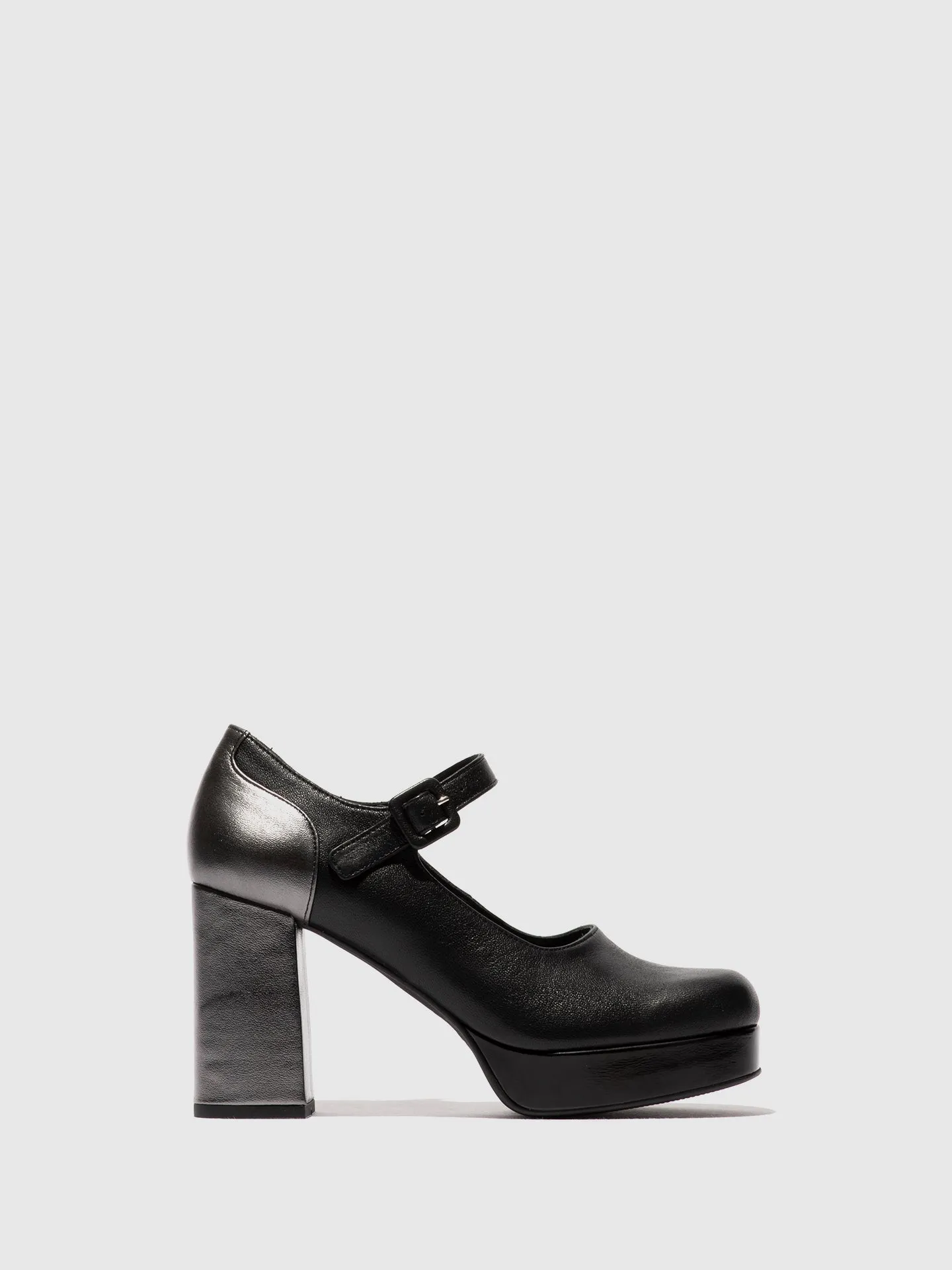 Buckle Shoes ERIL351FLY BLACK/GRAPHITE sold by Fly London