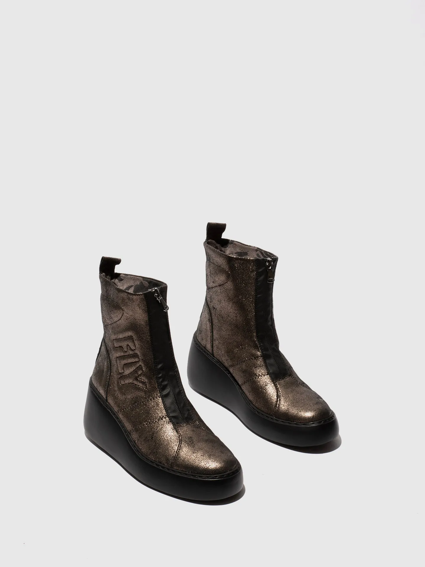 Zip Up Ankle Boots DRIM646FLY COOL GRAPHITE sold by Fly London product image thumbnail 2