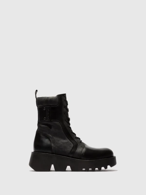 Lace-up Ankle Boots ZELY315FLY BLACK sold by Fly London