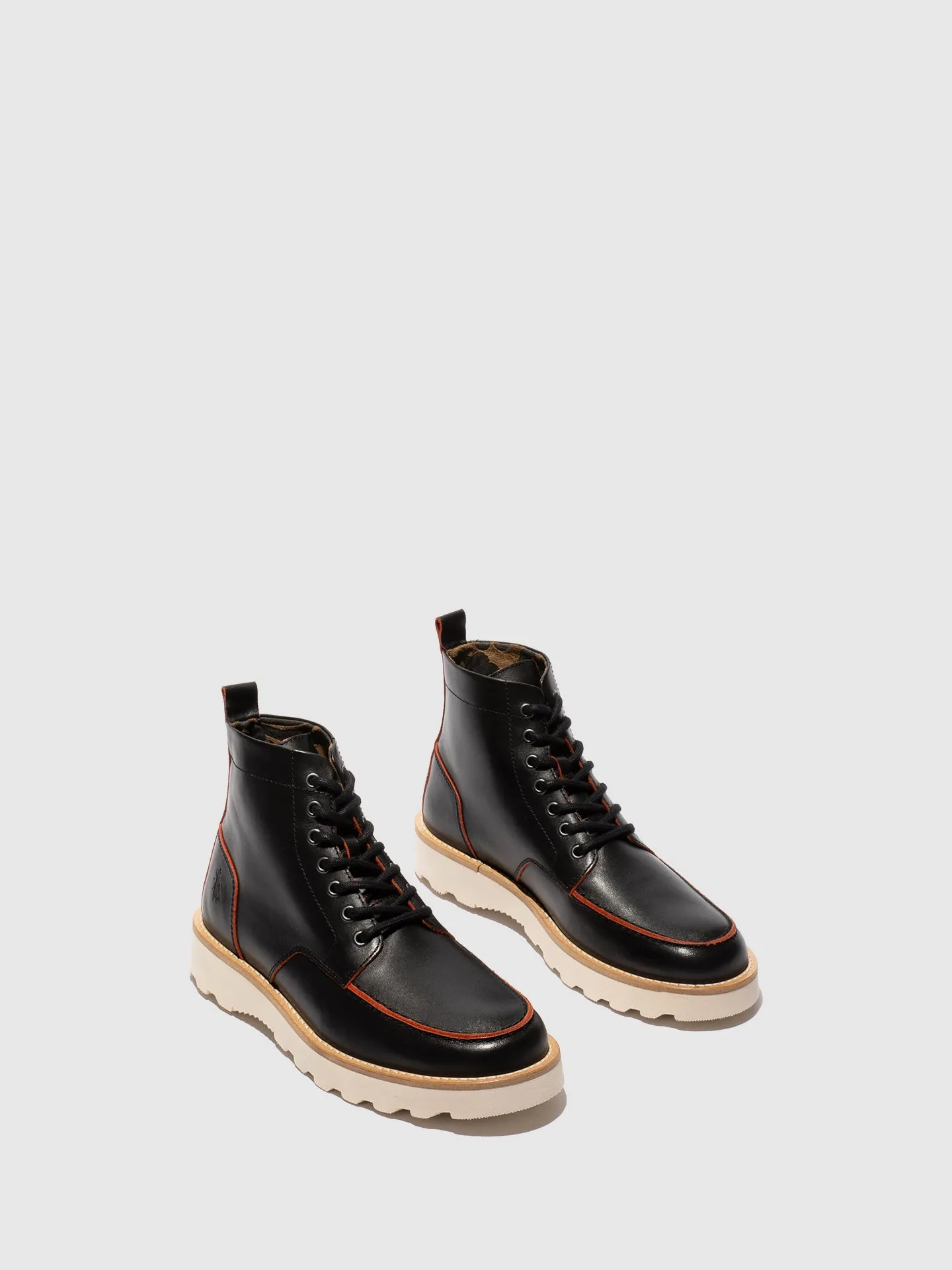 Lace-up Ankle Boots ROIK300FLY BLACK/RED sold by Fly London product image thumbnail 2