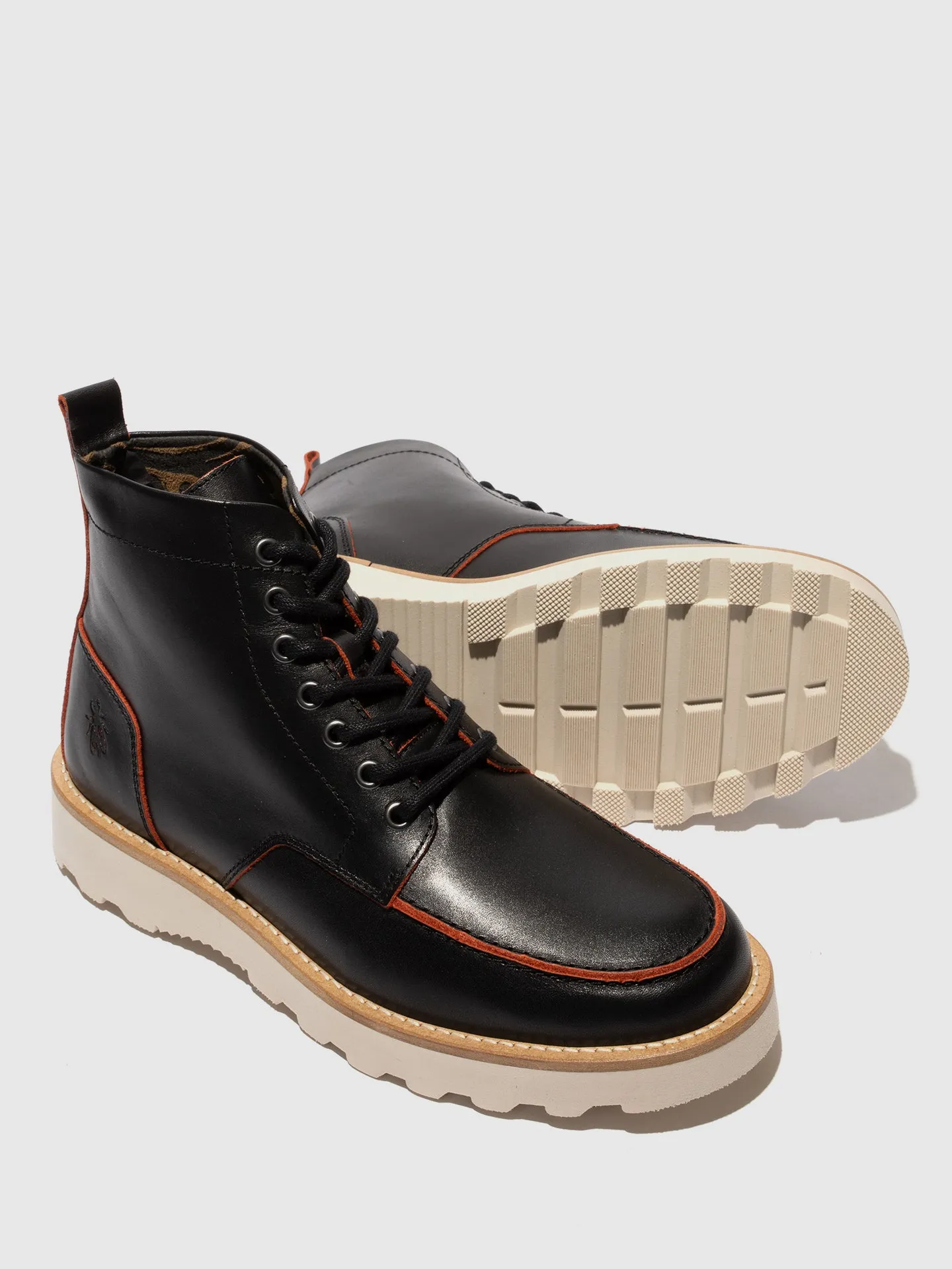 Lace-up Ankle Boots ROIK300FLY BLACK/RED sold by Fly London product image thumbnail 4