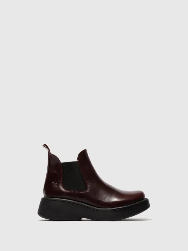 Chelsea Ankle Boots MULK159FLY RUG WINE sold by Fly London