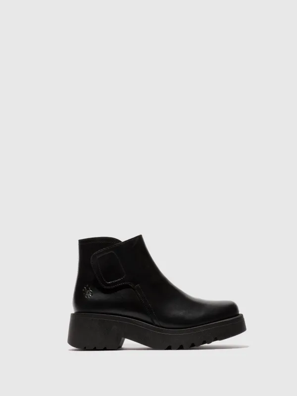 Velcro Ankle Boots MUFE363FLY BLACK sold by Fly London