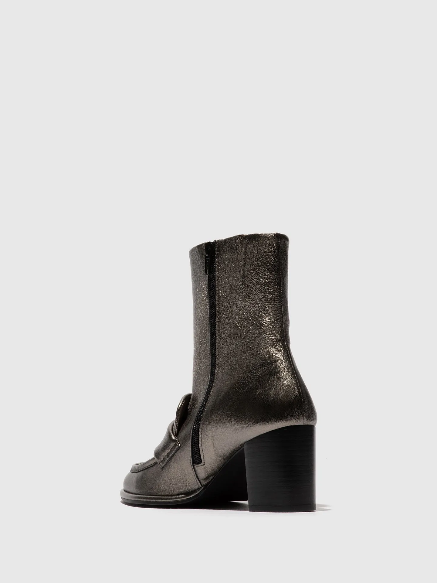 Zip Up Ankle Boots MOIK356FLY GRAPHITE sold by Fly London product image thumbnail 3