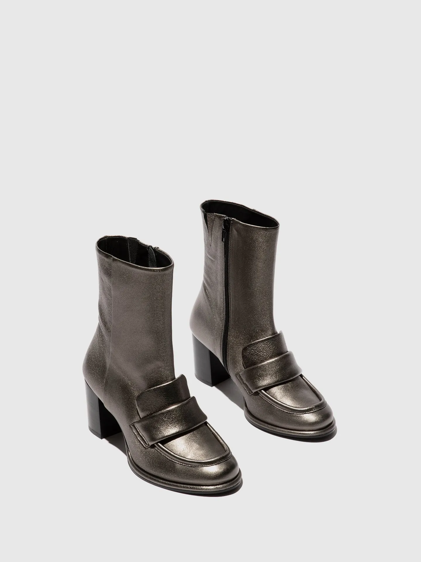 Zip Up Ankle Boots MOIK356FLY GRAPHITE sold by Fly London product image thumbnail 2