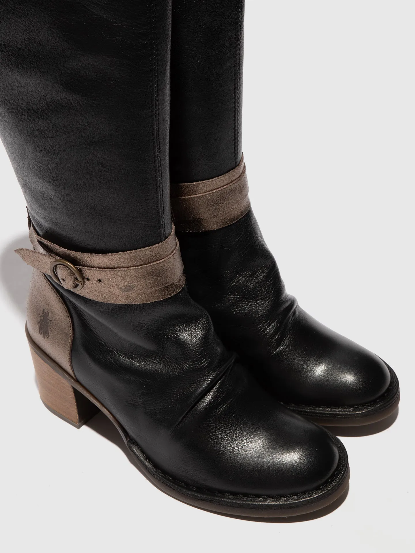 Buckle Boots BEIF165FLY BLACK/DK GOLD sold by Fly London product image thumbnail 4