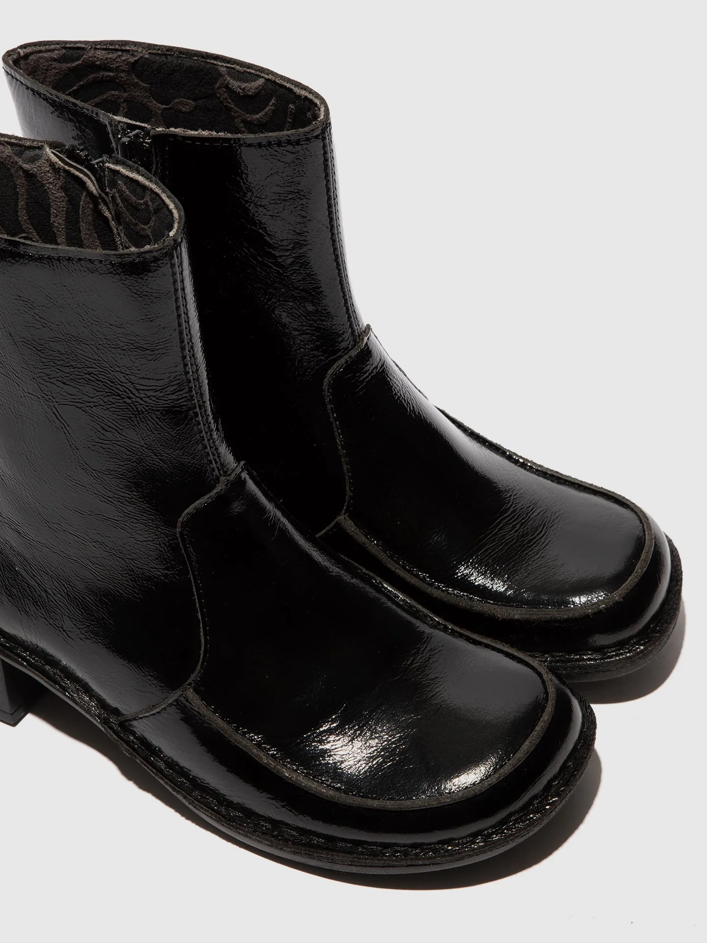 Zip Up Ankle Boots EZIA181FLY NAPPALAK BLACK sold by Fly London product image thumbnail 4