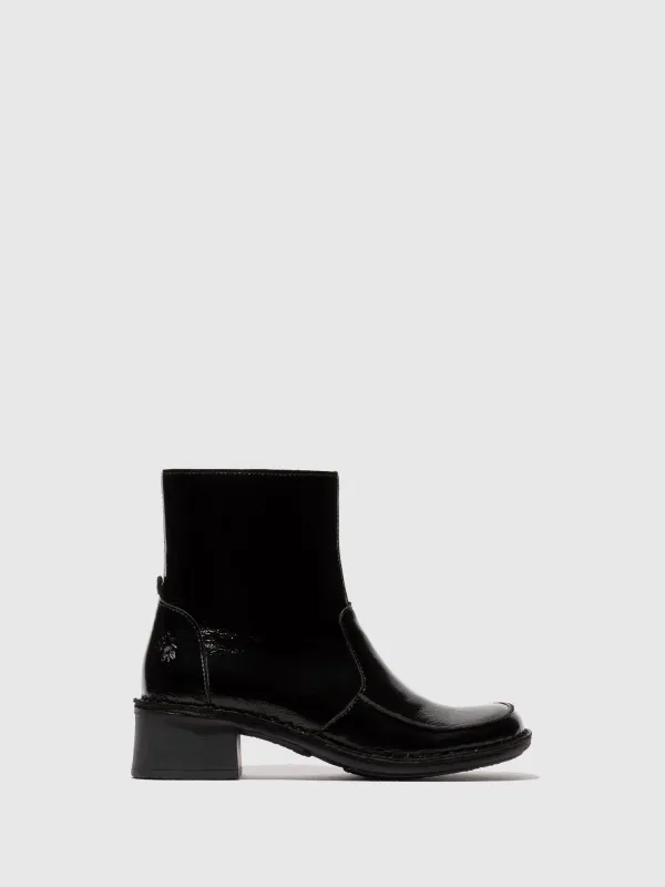 Zip Up Ankle Boots EZIA181FLY NAPPALAK BLACK sold by Fly London