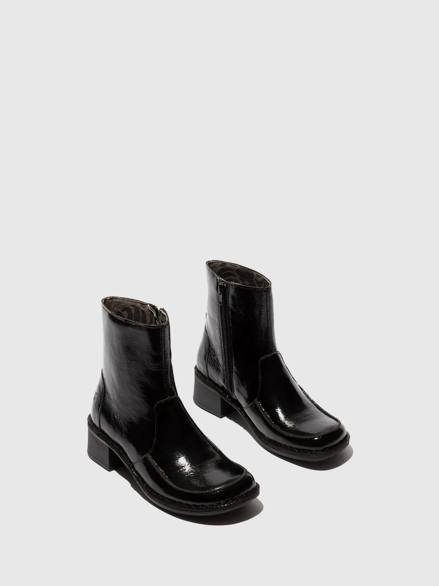 Zip Up Ankle Boots EZIA181FLY NAPPALAK BLACK sold by Fly London product image thumbnail 2