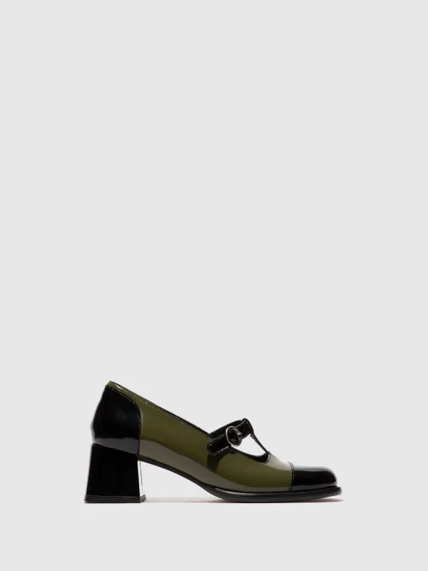 Buckle Shoes SOLF341FLY BLACK/SEA KELP sold by Fly London