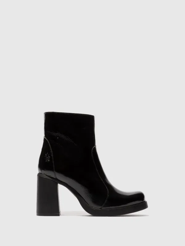 Zip Up Ankle Boots SIJU331FLY BLACK sold by Fly London