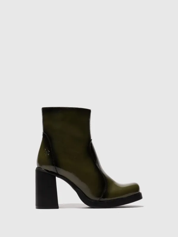 Zip Up Ankle Boots SIJU331FLY SEA KELP sold by Fly London