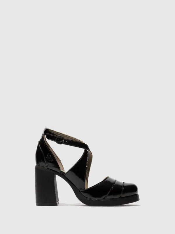 Buckle Sandals SERD333FLY BLACK sold by Fly London