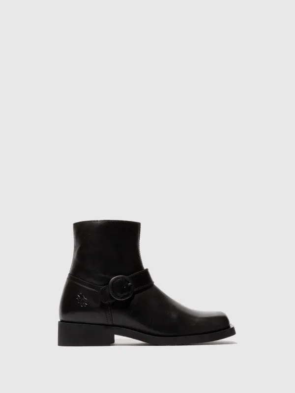 Buckle Ankle Boots RIFU327FLY BLACK sold by Fly London