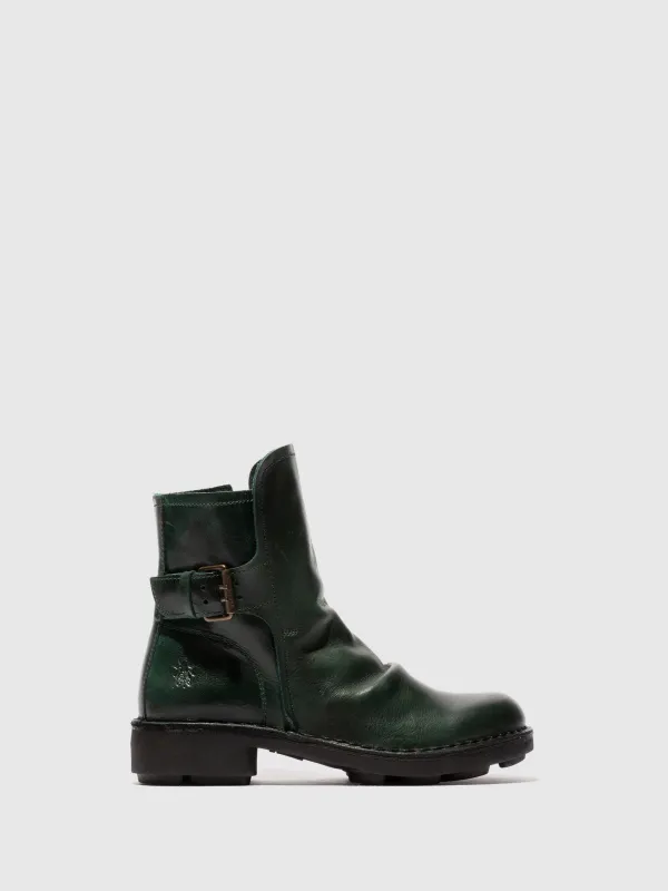 Buckle Ankle Boots NURY175FLY PETROL sold by Fly London