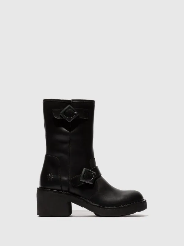 Zip Up Ankle Boots NATY192FLY BLACK sold by Fly London