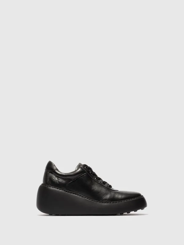Lace-up Trainers DIPO638FLY VELVET BLACK sold by Fly London