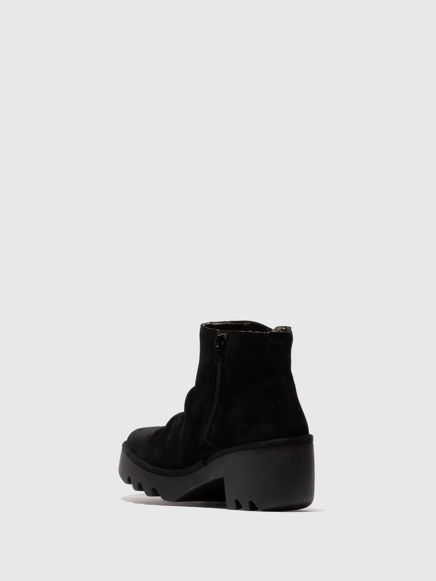 Zip Up Ankle Boots TULP592FLY OIL SUEDE BLACK sold by Fly London product image thumbnail 2