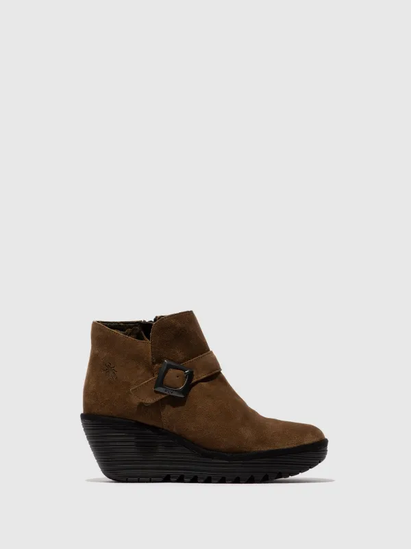 Buckle Ankle Boots YORT597FLY ELEPHANT sold by Fly London