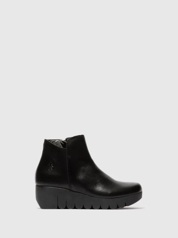 Zip Up Ankle Boots VANG364FLY BLACK sold by Fly London