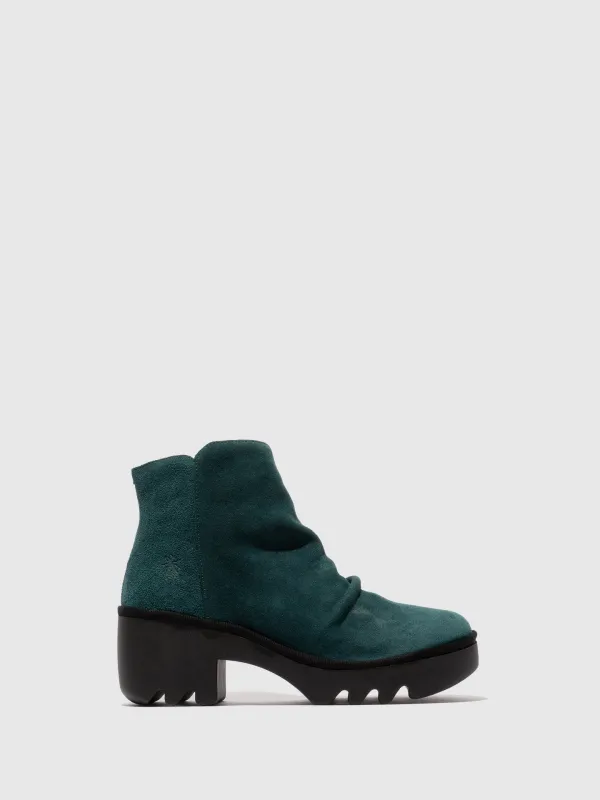 Zip Up Ankle Boots TULP592FLY PETROL sold by Fly London