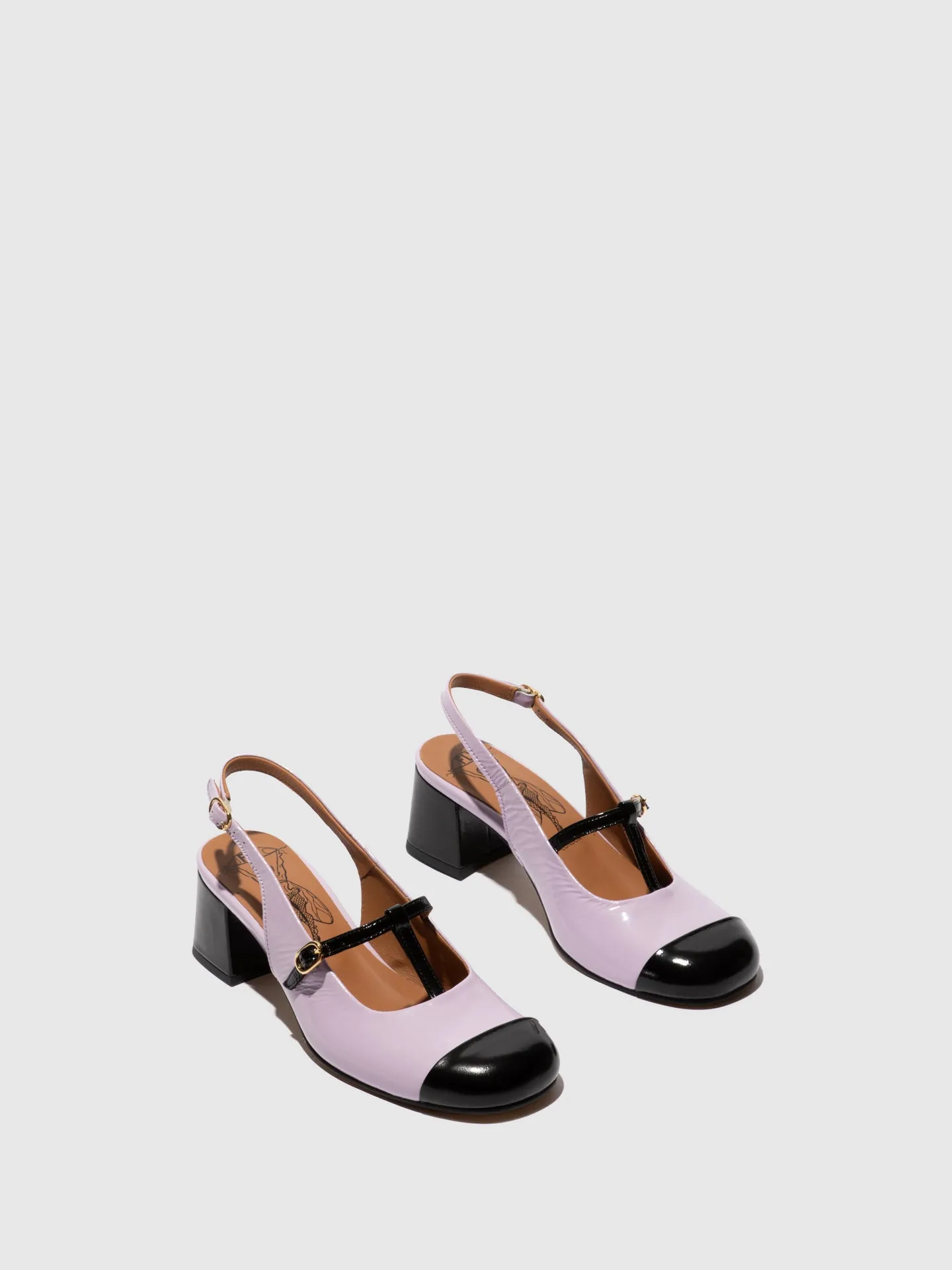 Sling-Back Sandals SOLN083FLY BLACK/VIOLET sold by Fly London product image thumbnail 2