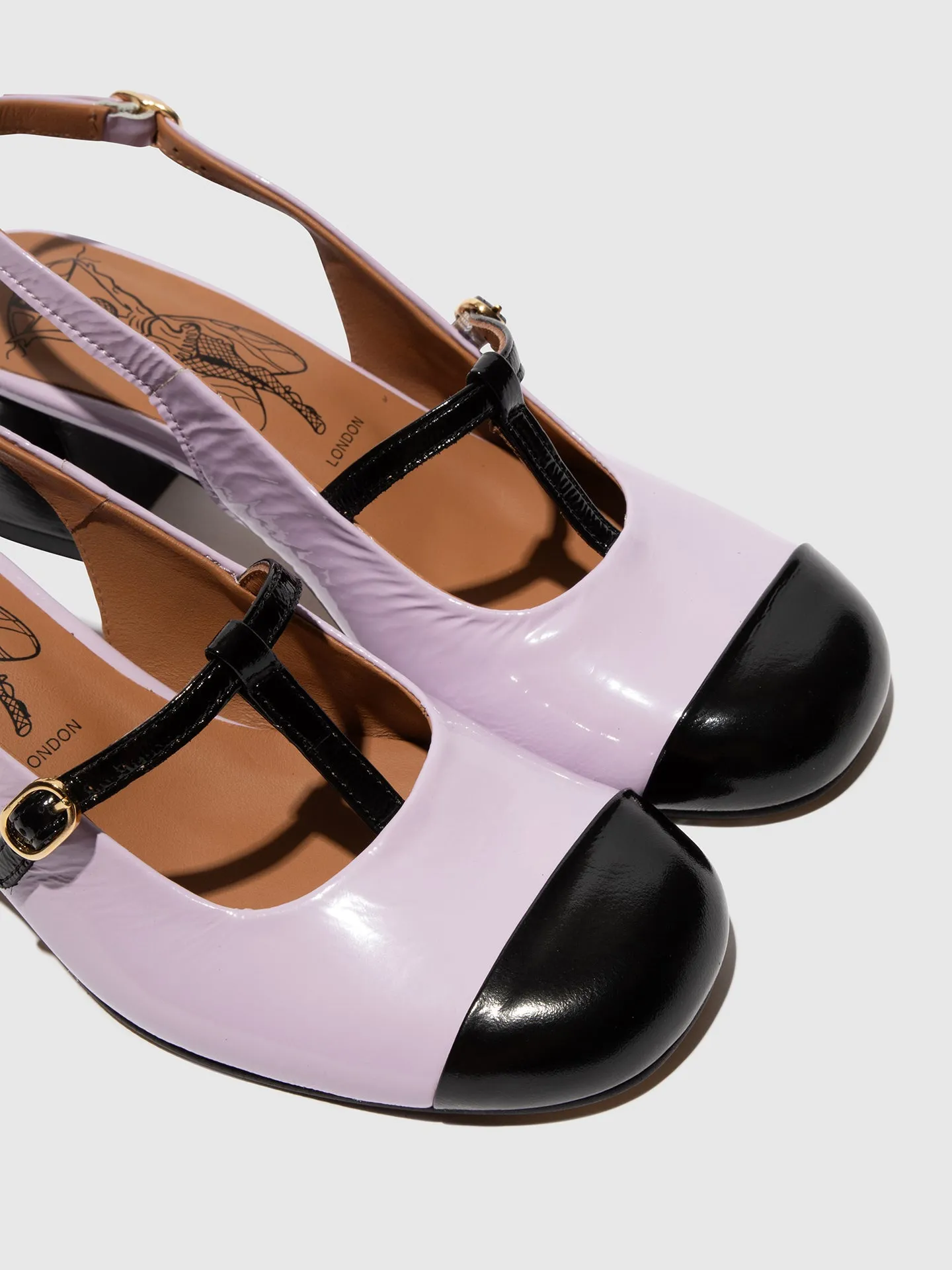 Sling-Back Sandals SOLN083FLY BLACK/VIOLET sold by Fly London product image thumbnail 4