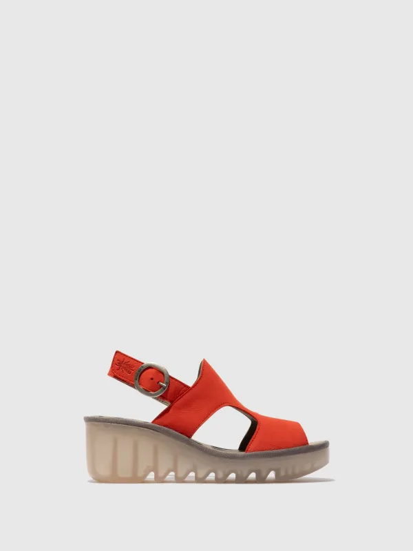 Buckle Sandals BAIF585FLY DEVIL RED sold by Fly London