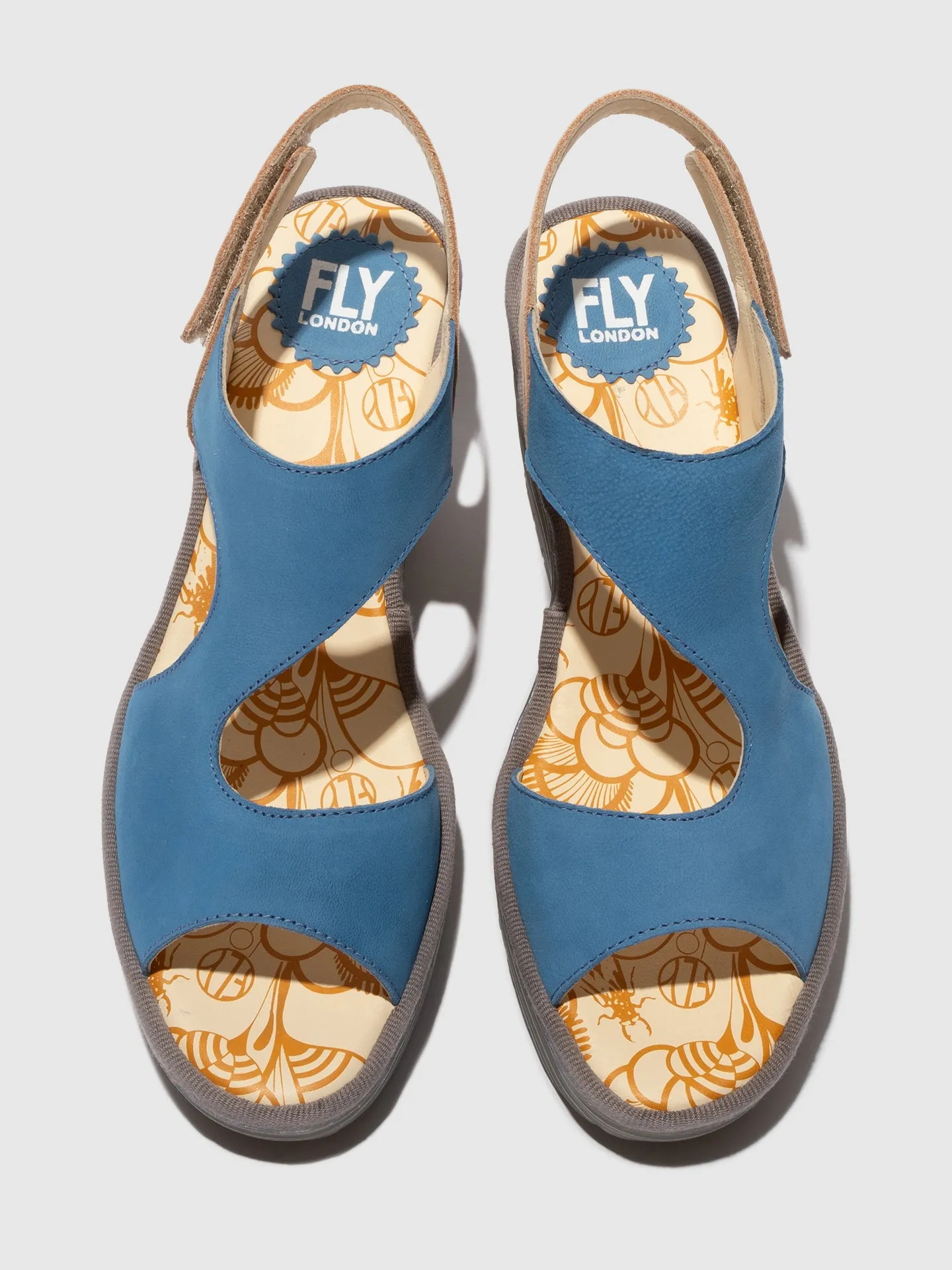 Sling-Back Sandals YOXA576FLY BLUE/NATURAL sold by Fly London product image thumbnail 4