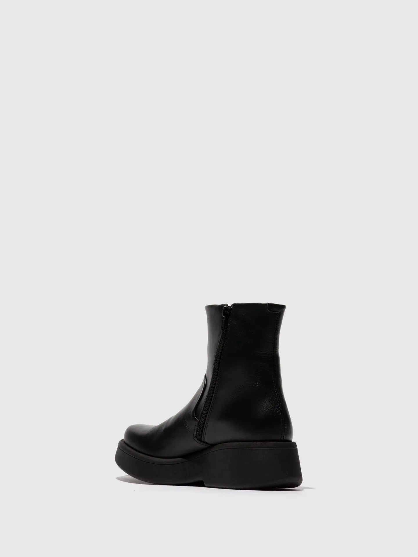 Zip Up Ankle Boots MOLN155FLY BLACK sold by Fly London product image thumbnail 3