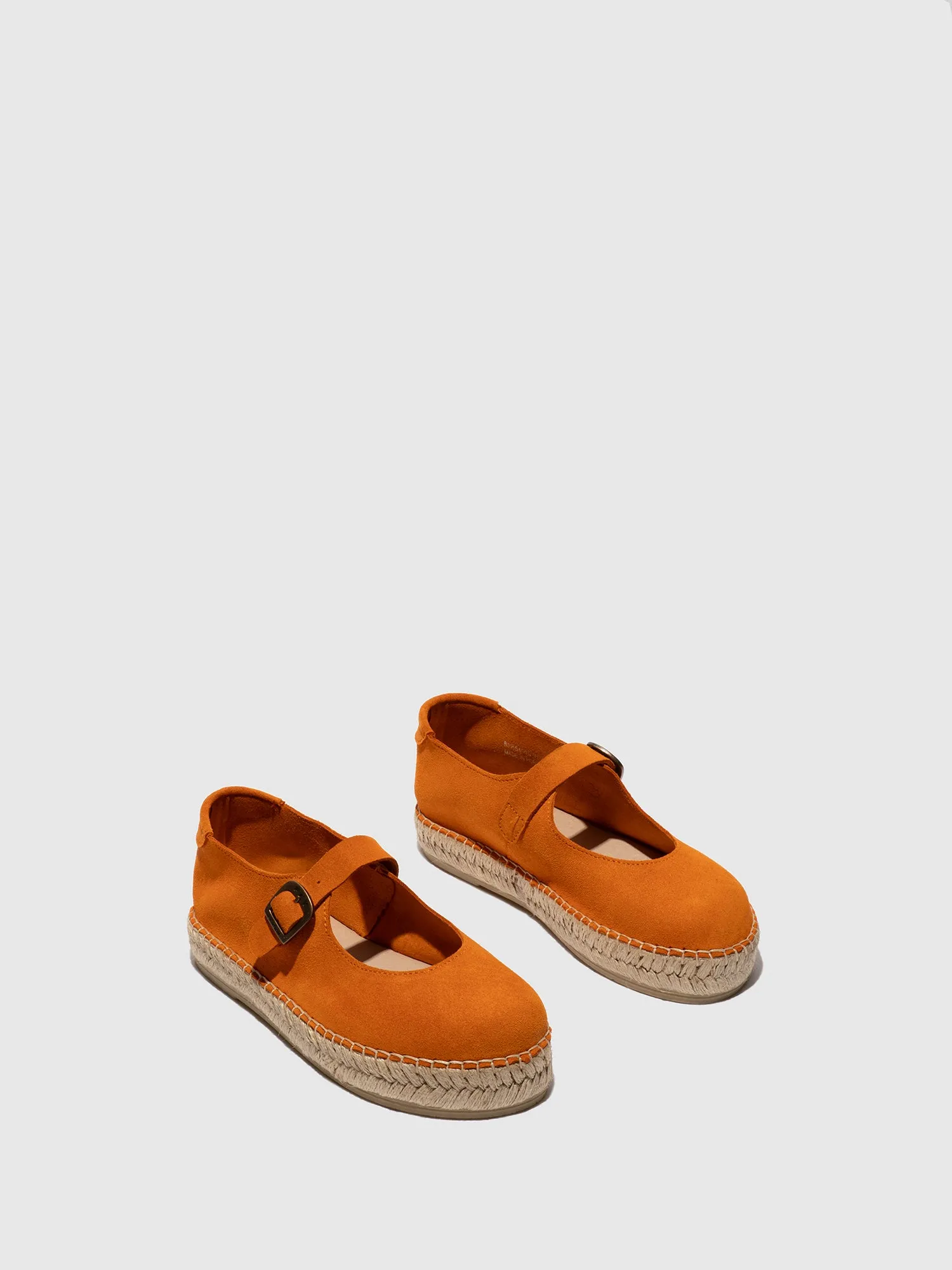 Round Toe Espadrilles SOIK554FLY SUEDE ORANGE sold by Fly London product image thumbnail 2