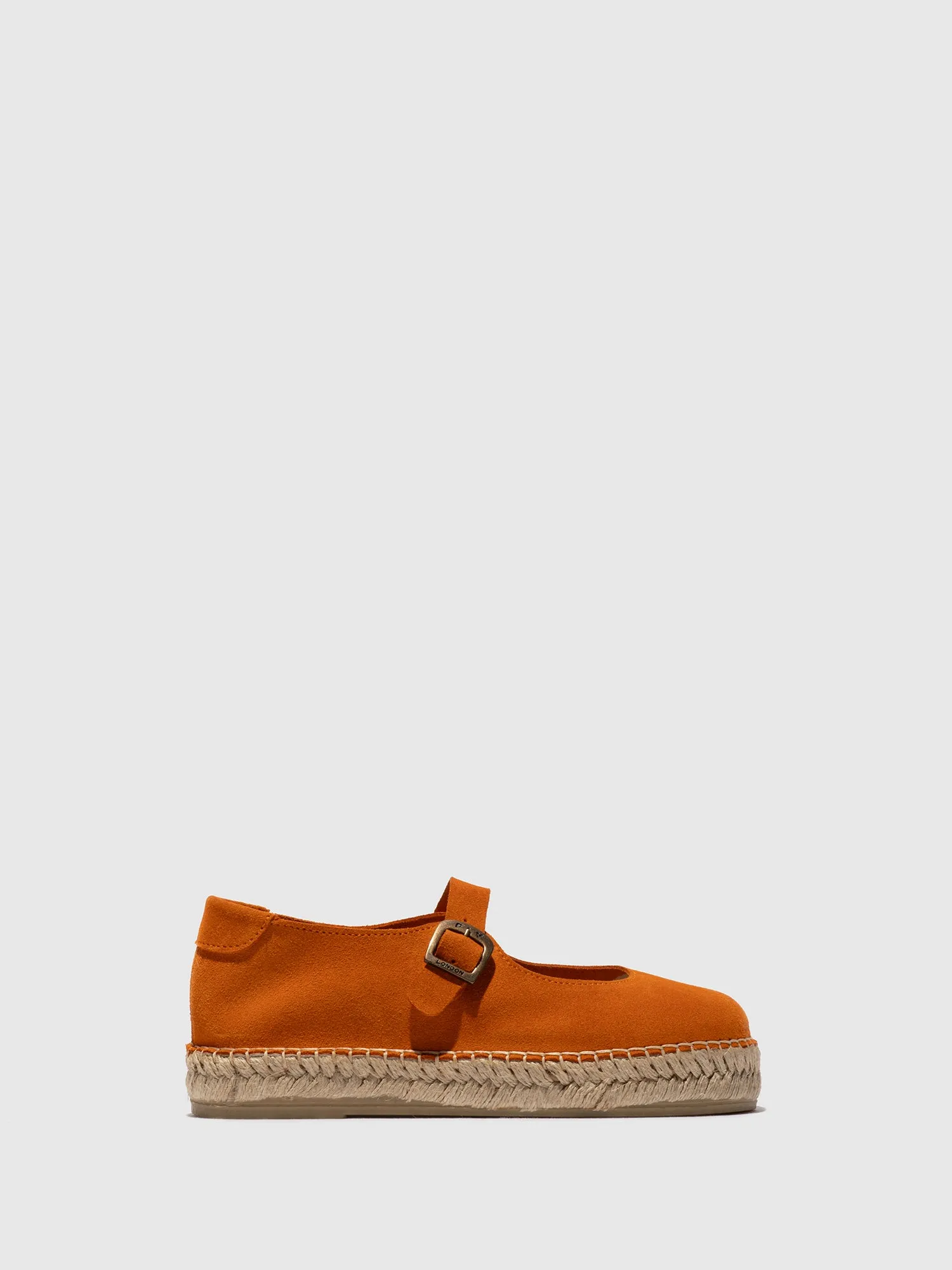 Round Toe Espadrilles SOIK554FLY SUEDE ORANGE sold by Fly London