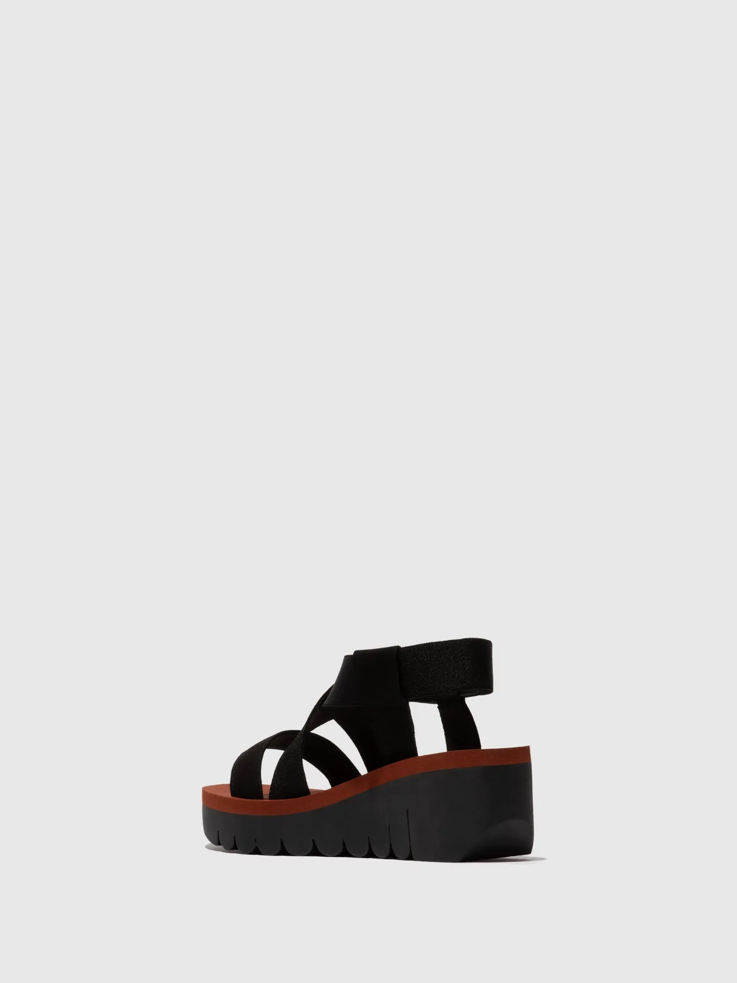 Sling-Back Sandals YABI922FLY BLACK/BLACK/BRICK sold by Fly London product image thumbnail 3