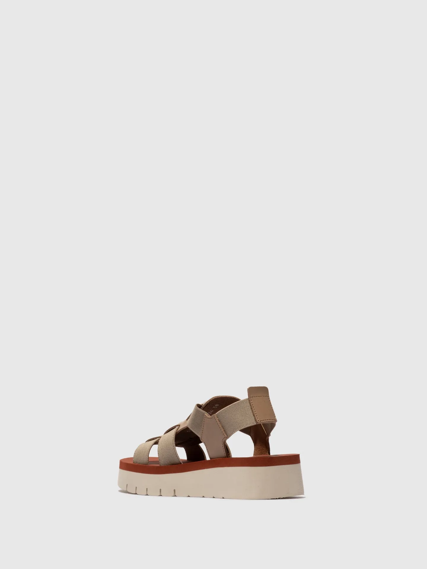 Sling-Back Sandals SAMB245FLY TAUPE/TAUPE/BRICK sold by Fly London product image thumbnail 3