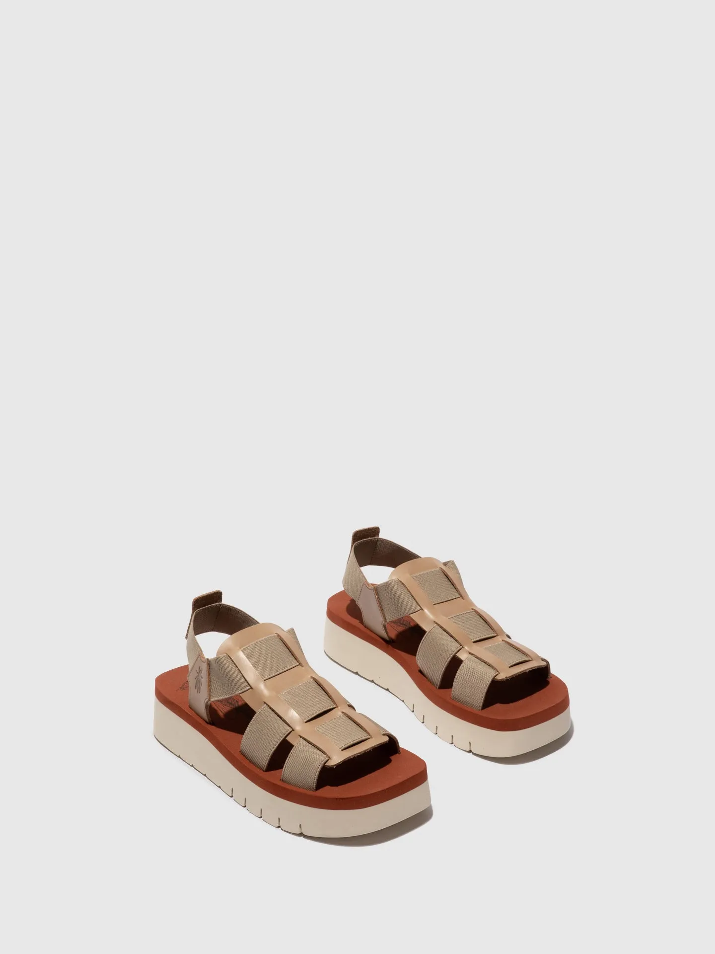 Sling-Back Sandals SAMB245FLY TAUPE/TAUPE/BRICK sold by Fly London product image thumbnail 2