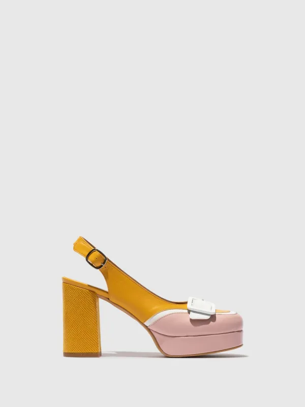 Buckle Sandals EVAH243FLY PALE PINK/WHITE/YELLOW sold by Fly London