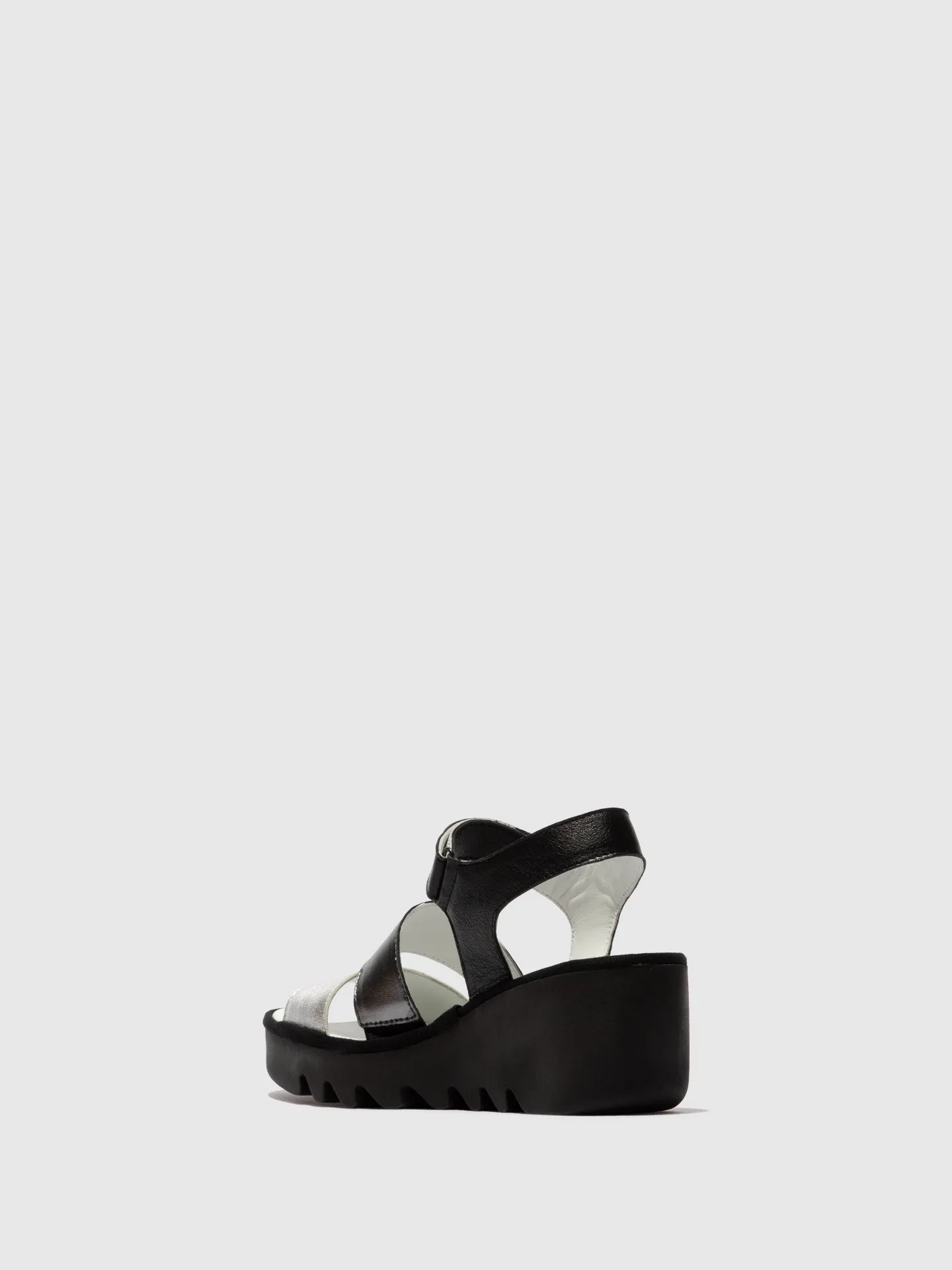 Sling-Back Sandals BEXY575FLY SILVER/GRAPHITE/BLACK sold by Fly London product image thumbnail 3