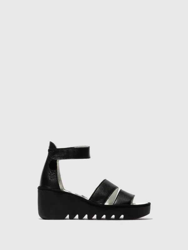 Strappy Sandals BONO290FLY MOUSSE BLACK sold by Fly London