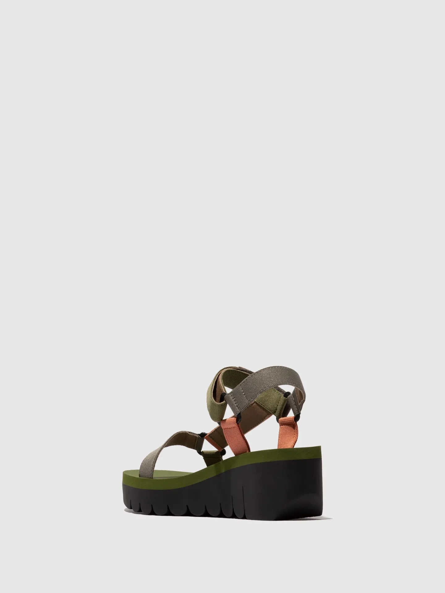 Velcro Sandals YEFA726FLY GREY/MULTICOLOR/ARMY GREEN sold by Fly London product image thumbnail 3