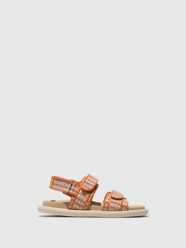 Sling-Back Sandals PAAV228FLY ORANGE/BUMBLEBEE sold by Fly London