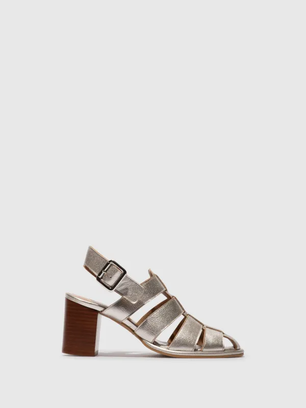 Heel Sandals MAIF262FLY SILVER sold by Fly London