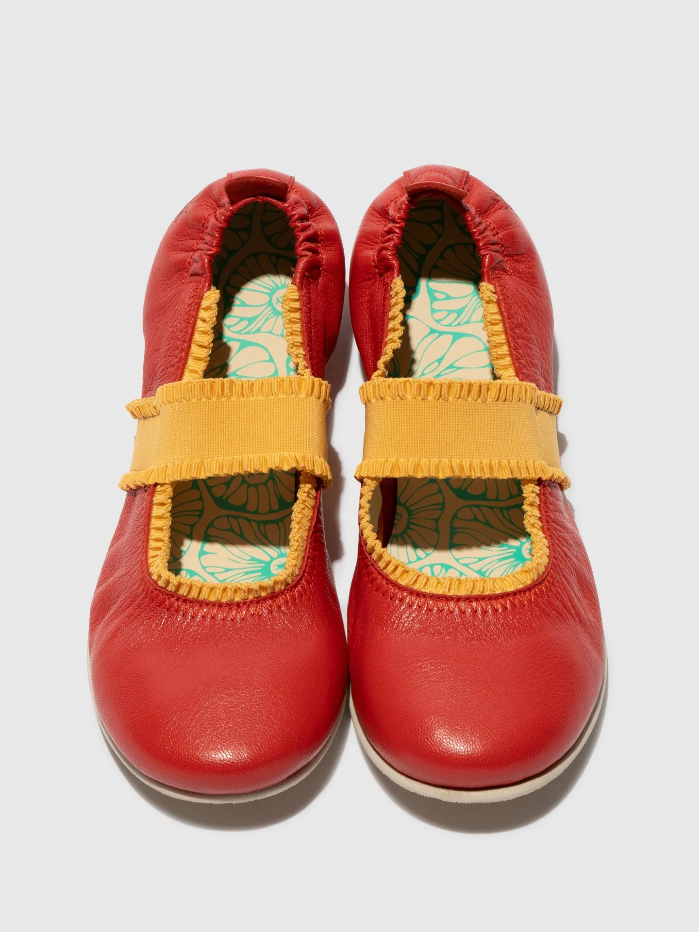 Elasticated Ballerinas GECH253FLY DEVIL RED/YELLOW sold by Fly London product image thumbnail 4