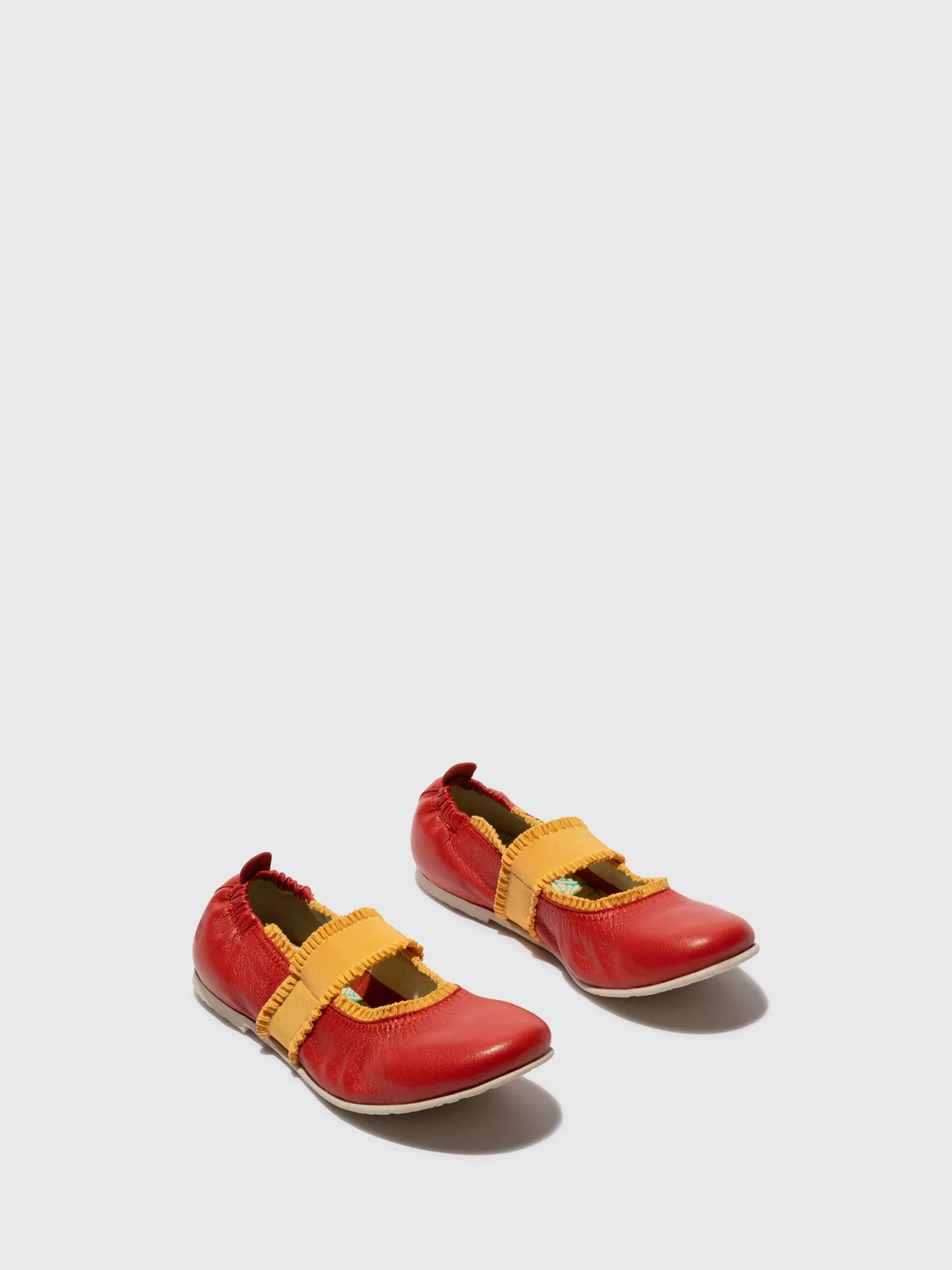 Elasticated Ballerinas GECH253FLY DEVIL RED/YELLOW sold by Fly London product image thumbnail 2